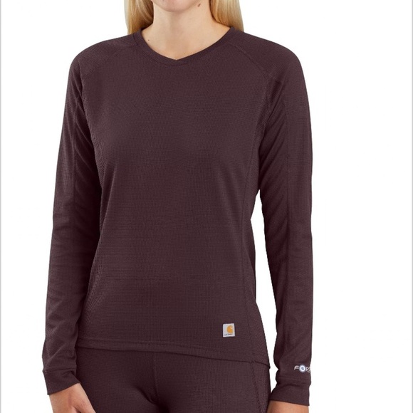 Carhartt womenswear large base force tee has crew tee. - Picture 1 of 10